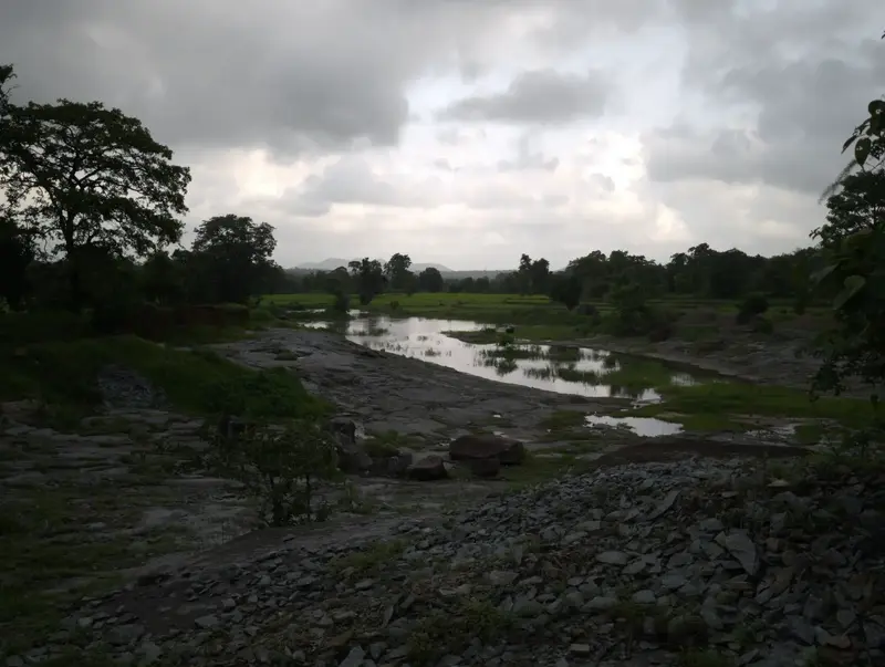 It started raining once we started descending and I got so muddy